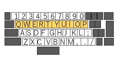 QWERTYUIOP」1回打つだけ | タイピング練習の「マイタイピング」