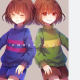 キャラとフリスク名前一回タイピング