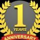 1周年ありがとう！1周年って打てばいいだけ