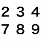 １〜１０タイピング