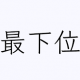 最下位が1位！！