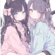 ふたごのマイちゃんとクロちゃん