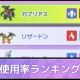 ポケモンチャンピオンズ使用率1位〜10位まで！